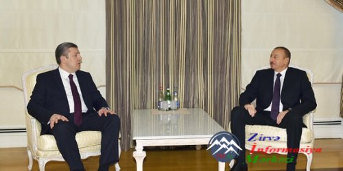 İlham Əliyev Gürcüstanın Baş nazirinin müavini, xarici işlər nazirini qəbul edib