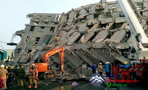 Tayvanda 6,4 ballıq güclü ZƏLZƏLƏ - Binalar uçdu, ölənlər var...