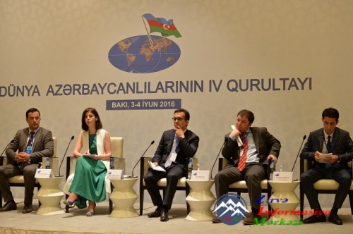 Dünya Azərbaycanlılarının IV Qurultayı işini davam etdirir