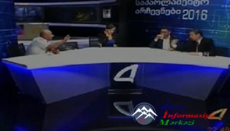 Gürcü və azərbaycanlı deputatlığa namizədlər canlı yayımda dalaşdı… VİDEO---ZiM.Az/Tv
