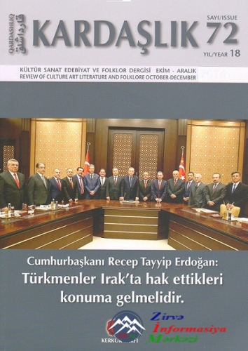 Gənc alimin məqaləsi “Kardaşlık” jurnalında dərc olunub